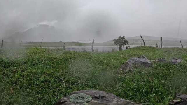 Timelapse of a rainy day in the mountains of the Ngobe Bugle region