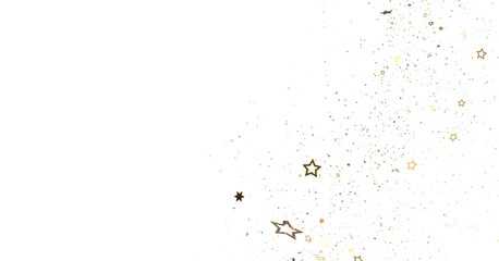 Astral Downpour: 3D Illustration Brings a Shower of Gold Stars