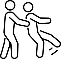 Support icon. Partnership icon. Linear style.