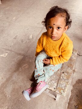 Cute Indian girl with nice facial expressions