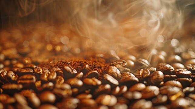 coffee culture, the delightful scent of freshly brewed coffee signals the beginning of celebrations for international coffee day worldwide - Powered by Adobe