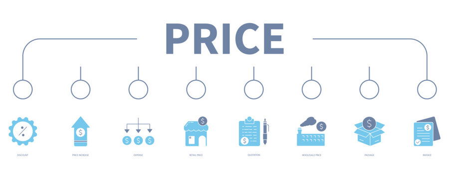 price banner web icon vector illustration concept