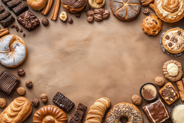 Enhancing Bakery Aesthetics with a Fresh Baked Goods Border Design