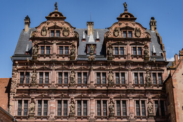Fototapeta premium Heidelberg Castle is a ruin in Germany and landmark of Heidelberg.