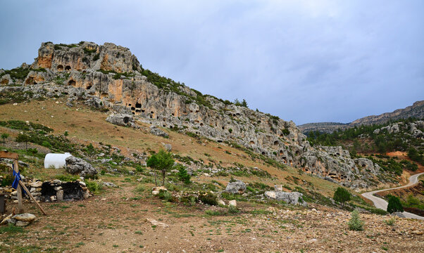 Gokceseki Ancient City is in Ermenek, Turkey.
