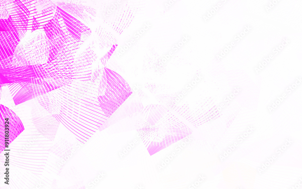 Wall mural light pink vector background with abstract shapes.