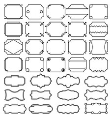 Obraz premium A set of simple vintage style frames 