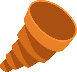 Horn icon. Thanksgiving symbol. Flat style.