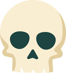 Scull icon. Halloween symbol. Flat icon.