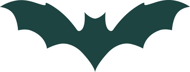 Bat icon. Halloween symbol. Flat icon.