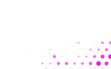 Light Pink vector Illustration with set of shining colorful abstract circles.