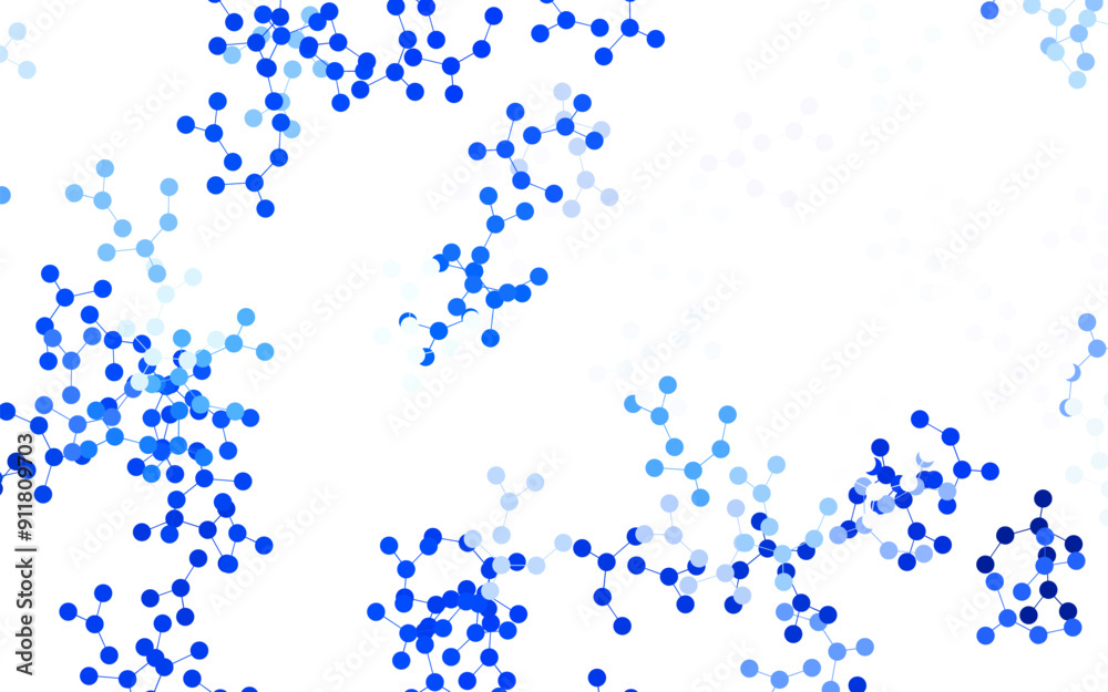 Wall mural light blue vector texture with artificial intelligence concept.