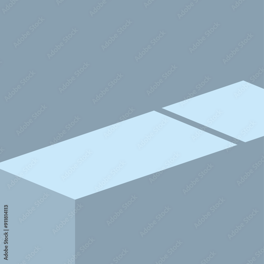 Aufkleber abstract geometric background with overlapping rectangles creating illusion of depth