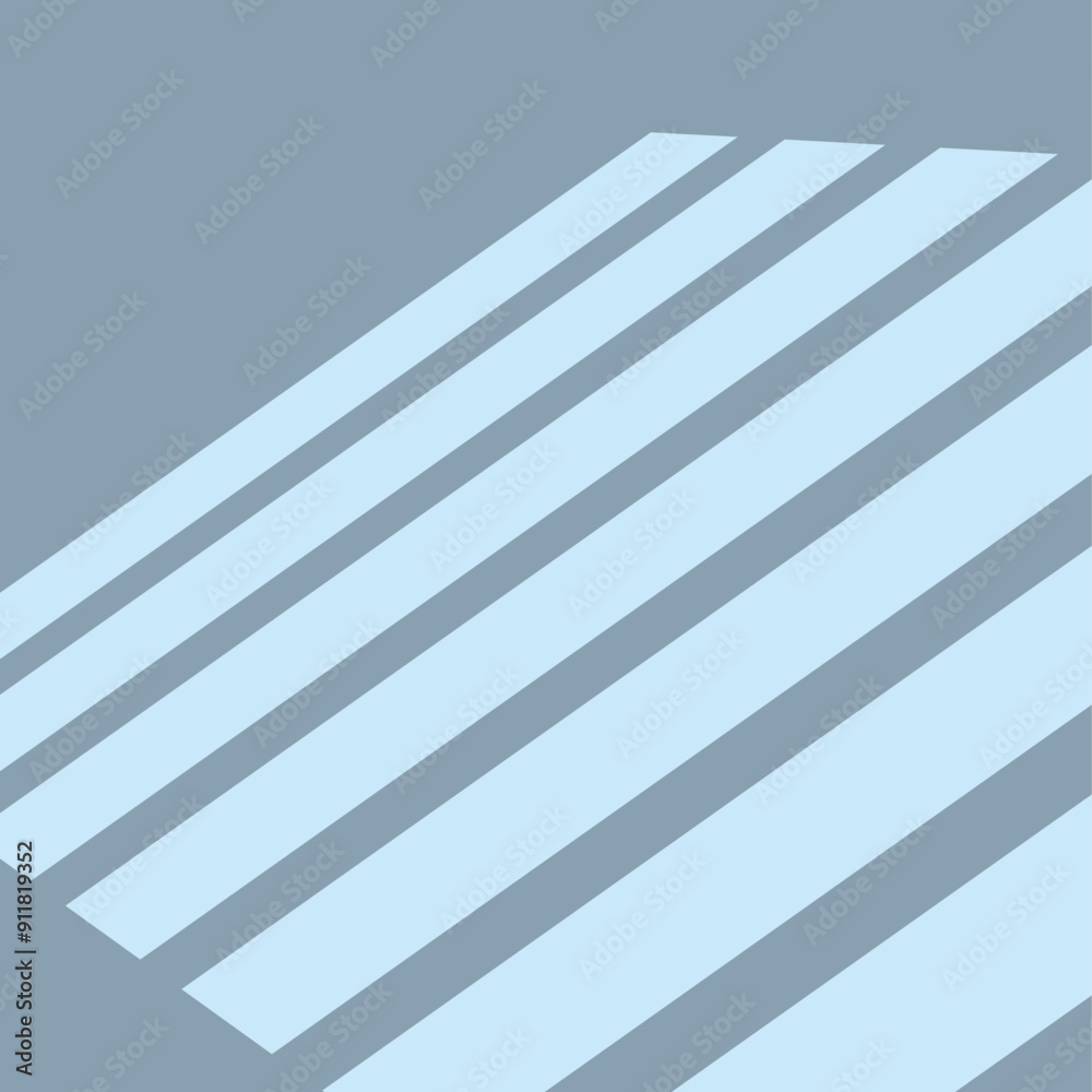 Poster abstract minimalist background with diagonal lines in blue and gray colors creating a 3d effect