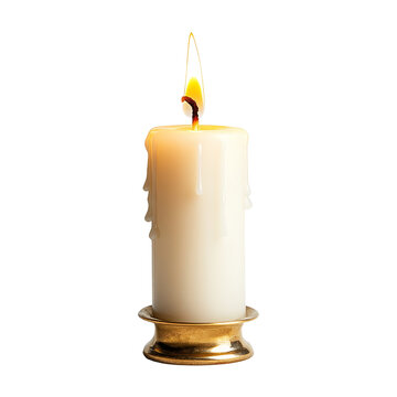 recommend clip art: Burning Candle on Gold Stand
