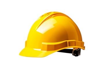 Yellow Hard Hat Safety Helmet Isolated