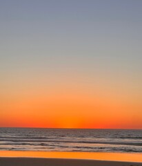 sunset on the beach