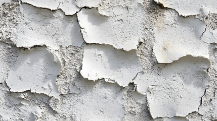 Obraz premium Close-Up Of Cracked Stucco Wall Texture Peeling Paint