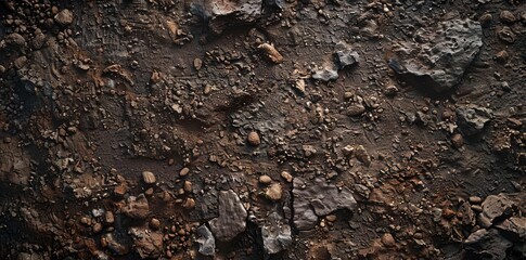 Fototapeta premium Earth's Rich Palette. Mineral, inorganic, and non living, soil texture concept