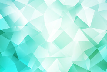 Light Green vector gradient triangles template.
