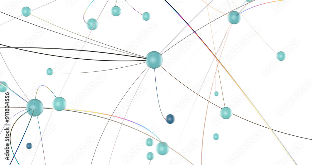 Poster Concept of AI technology, Motion of digital data flow.
