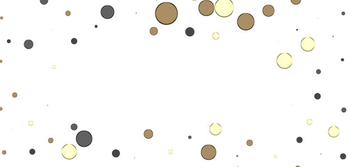 gold  Shower: Dynamic 3D Illustration of Dancing gold Confetti