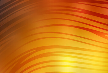Light Orange vector template with wry lines.