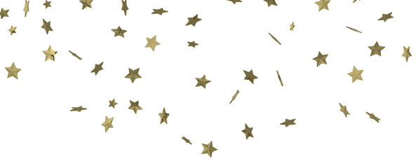 Falling Christmas Star Show: Mesmeric 3D Illustration Depicting Falling Holiday Stargazing Spectacle