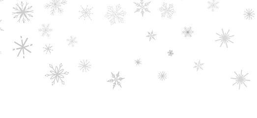 Magical Snowfall: Brilliant 3D Illustration Showcasing Descending Christmas Snowflakes