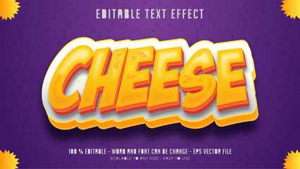 cheese editable text effect