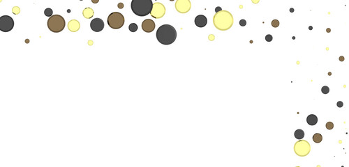 gold  Shower: Dynamic 3D Illustration of Dancing gold Confetti