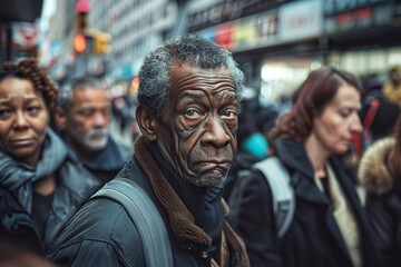 Person in the street. Portrait