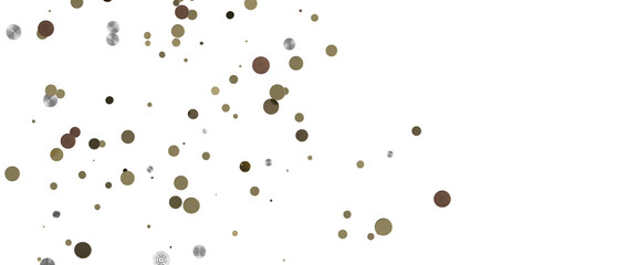 Shower of Elegance: Breathtaking 3D Illustration of Luxurious gold Confetti
