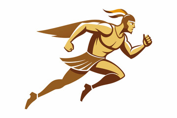 Ancient Stoic Sprinter Mascot Logo Design