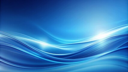 Fototapeta premium Abstract blue background with smooth gradients and soft lines, abstract, blue, background, design, texture, gradient, smooth