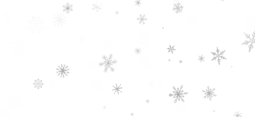 Magical Snowfall: Brilliant 3D Illustration Showcasing Descending Christmas Snowflakes