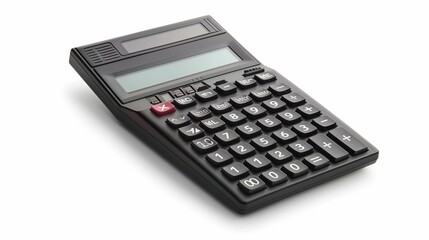 Black standard calculator with enlarged number keys