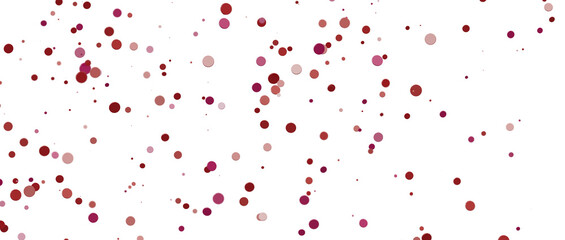 Glittering confetti on a transparent background. Holiday confetti png. red confetti falls from the sky.