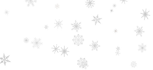 Magical Snowfall: Brilliant 3D Illustration Showcasing Descending Christmas Snowflakes