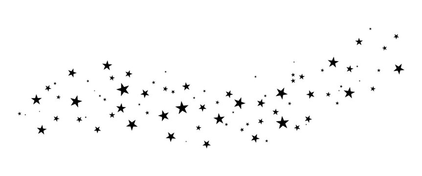 Stars on transparent background