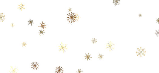 Whirling Snowflakes: Enthralling 3D Illustration of Falling Festive Snow Crystals