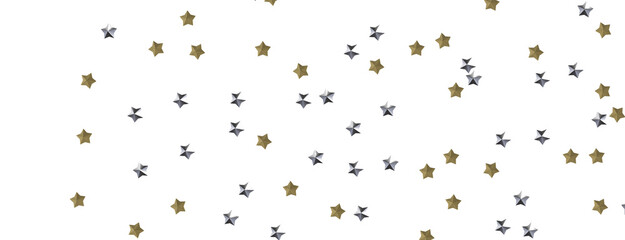 XMAS Stars - stars. Confetti celebration, Falling golden abstract decoration for party, birthday celebrate,
