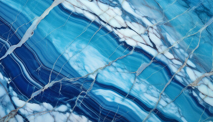 Obraz premium Bluish cyan-coloured marble texture background, colourful veins with a rough surface, quartzite Italian marble with a mineral gemstone pattern, ceramic digital tiles designed for modern interior