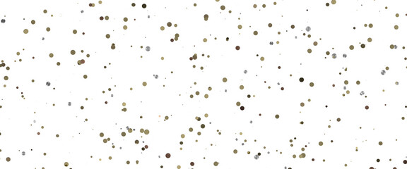 gold confetti background, isolated on transparent background
