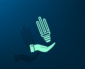 Obraz premium Vector dark color icon with shadow on blue background