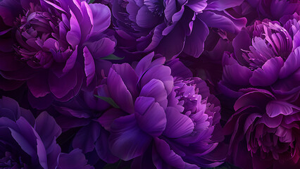 Naklejka premium Deep Purple Rose Close-Up with Bokeh Effect