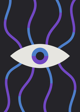 Eye with tentacles.