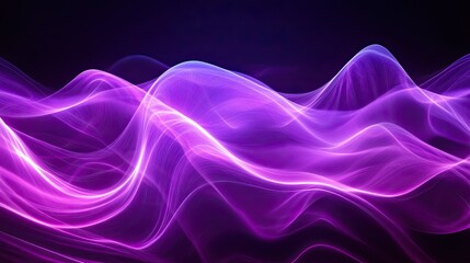 Radiant waveforms in ultraviolet, perfect for banner backgrounds and textures.