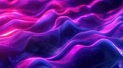 Wavy ultraviolet patterns with a futuristic glow, ideal for 3D mapping textures.