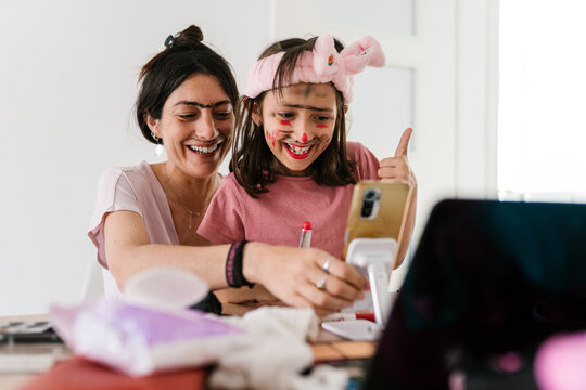Silly Makeup Session for Social Media